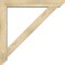 Ekena Millwork Traditional Slat Rough Sawn Bracket w/ Offset Brace, Douglas Fir, 6"W x 38"D x 38"H BKT0604X38X38TRA06RDF - alternate 4